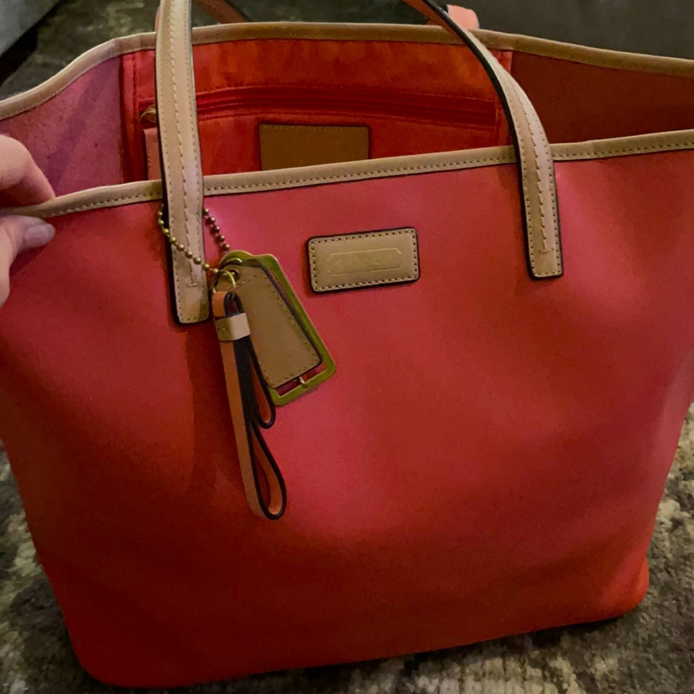 Coach tote bag saffiano